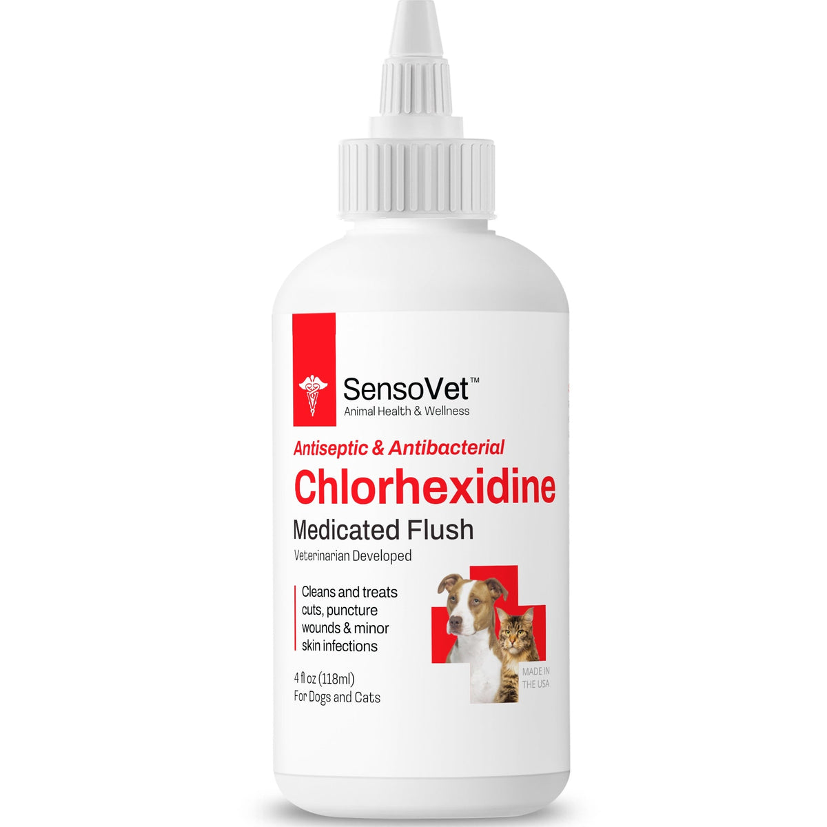 Chlorhexidine Wound First Aid Flush for Dogs & Cats - 4oz