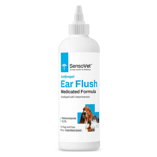 Medicated Ear Flush for Dogs & Cats - 8oz