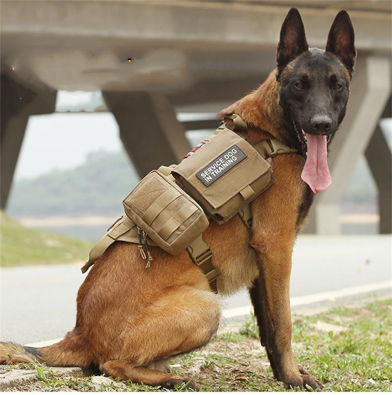Ihrtrade Tactical Dog Harness Molle Military Vest